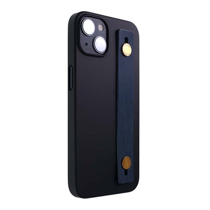 【Web限定】AirJacket Leather Band A(Black) iPhone 13 (Navy)