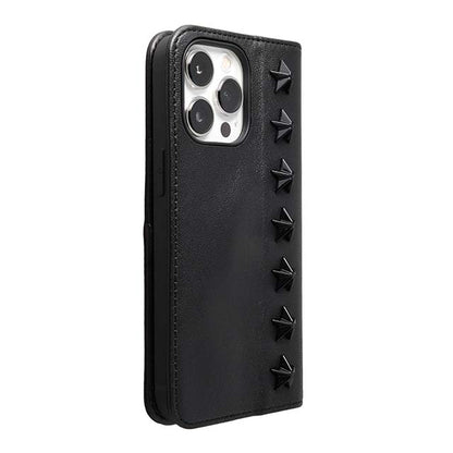 【Web限定】Premium Leather Studs Case for iPhone 13 Pro (ブラック)