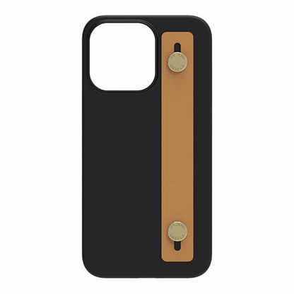 【Web限定】AirJacket Leather Band A(Black) iPhone 13 Pro (Camel)