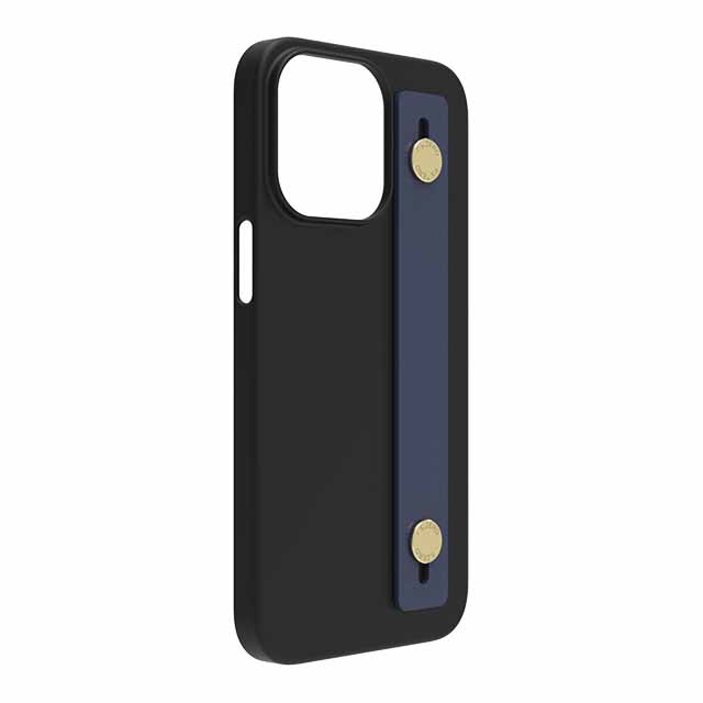 【Web限定】AirJacket Leather Band A(Black) iPhone 13 Pro (Navy)