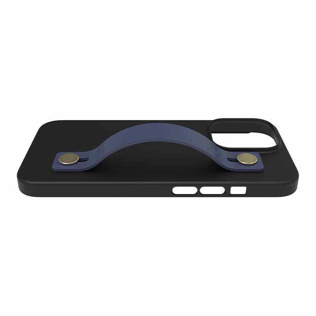 【Web限定】AirJacket Leather Band A(Black) iPhone 13 Pro (Navy)