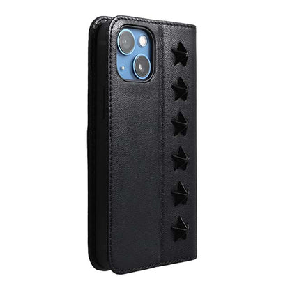 【Web限定】Premium Leather Studs Case for iPhone 13 mini (ブラック)