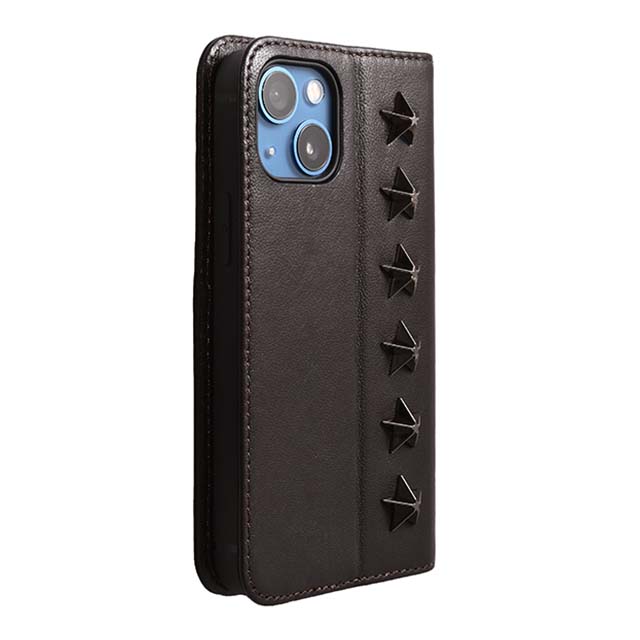 【Web限定】Premium Leather Studs Case for iPhone 13 mini (ブラウン)