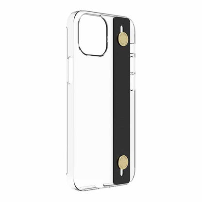 【Web限定】AirJacket Leather Band A(Clear) iPhone 13 mini (Black)