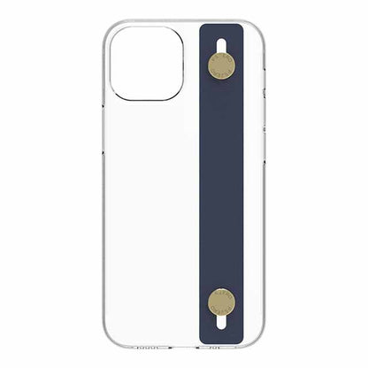 【Web限定】AirJacket Leather Band A(Clear) iPhone 13 mini (Navy)