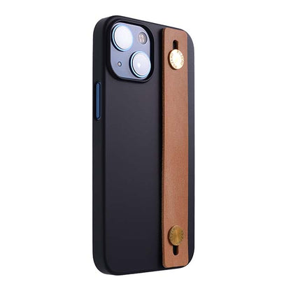 【Web限定】AirJacket Leather Band A(Black) iPhone 13 mini (Camel)