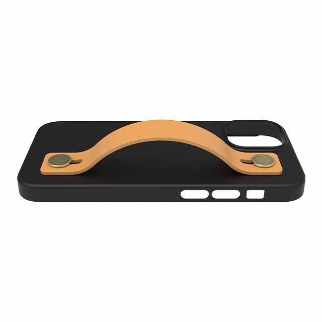 【Web限定】AirJacket Leather Band A(Black) iPhone 13 mini (Camel)