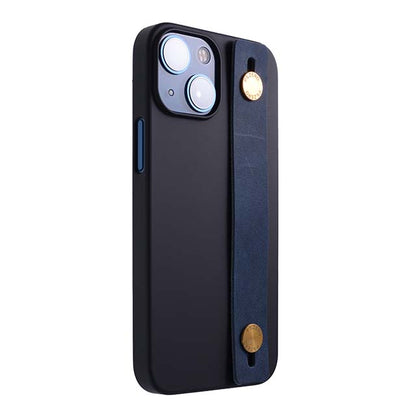 【Web限定】AirJacket Leather Band A(Black) iPhone 13 mini (Navy)