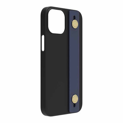 【Web限定】AirJacket Leather Band A(Black) iPhone 13 mini (Navy)