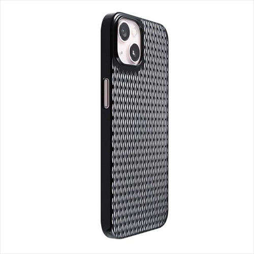 【Web限定】Air Jacket "kiriko" for iPhone 15 Plus 米つなぎ(ピアノブラック)