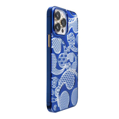 【Web限定】Air Jacket "kiriko" for iPhone 13 Pro Max 三つ巴 (瑠璃)