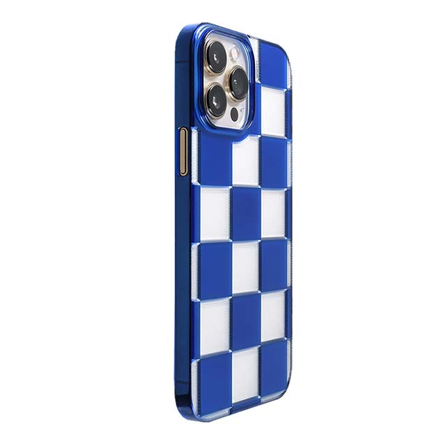 【Web限定】Air Jacket "kiriko" for iPhone 13 Pro Max 市松 (瑠璃)