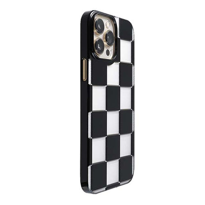 【Web限定】Air Jacket "kiriko" for iPhone 13 Pro Max 市松 (ピアノブラック)