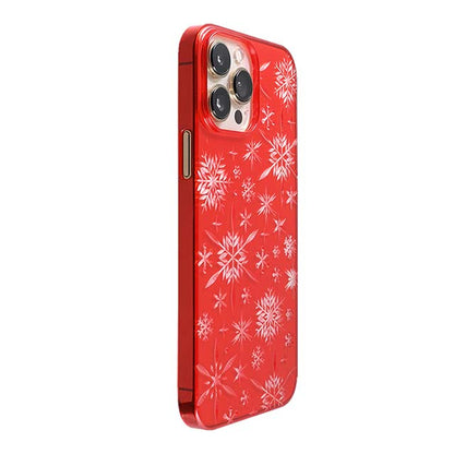 【Web限定】Air Jacket "kiriko" for iPhone 13 Pro Max 雪片 (紅)