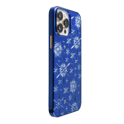 【Web限定】Air Jacket "kiriko" for iPhone 13 Pro Max 雪片 (瑠璃)