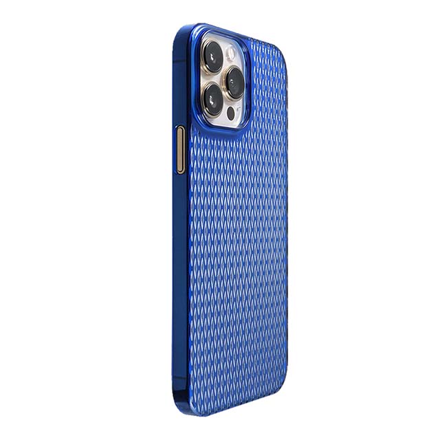 【Web限定】Air Jacket "kiriko" for iPhone 13 Pro Max 米つなぎ (瑠璃)