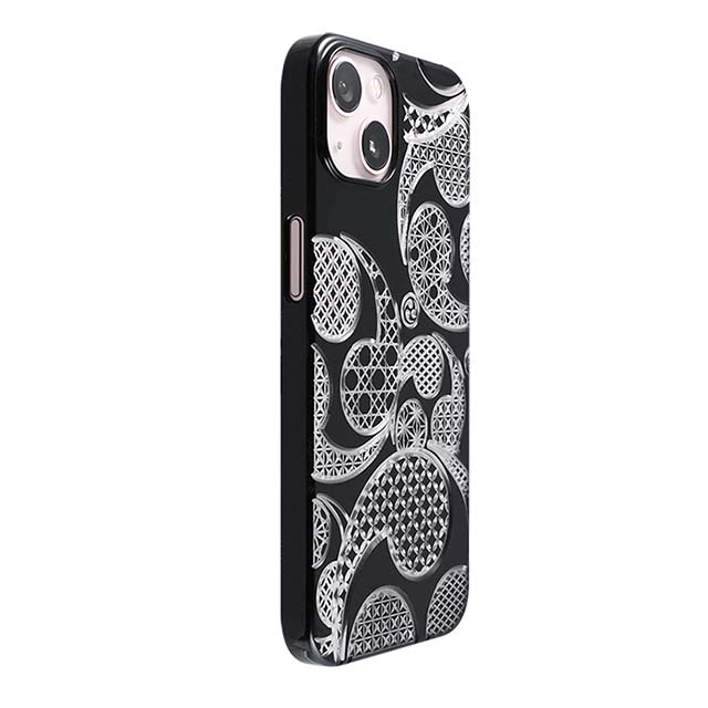 【Web限定】Air Jacket "kiriko" for iPhone 13 三つ巴 (ピアノブラック)