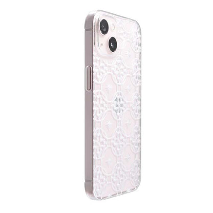 【Web限定】Air Jacket "kiriko" for iPhone 13 七宝に花十字 (クリア)