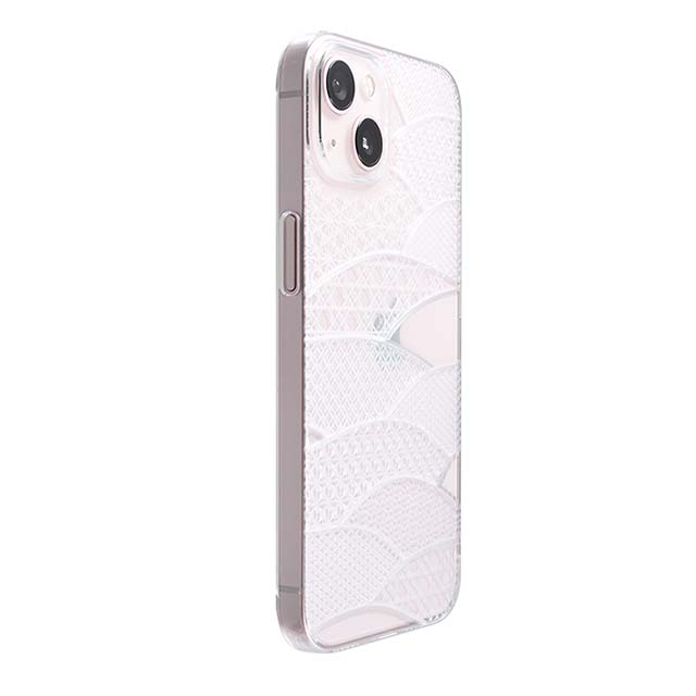 【Web限定】Air Jacket "kiriko" for iPhone 13 千代柄（扇） (クリア)