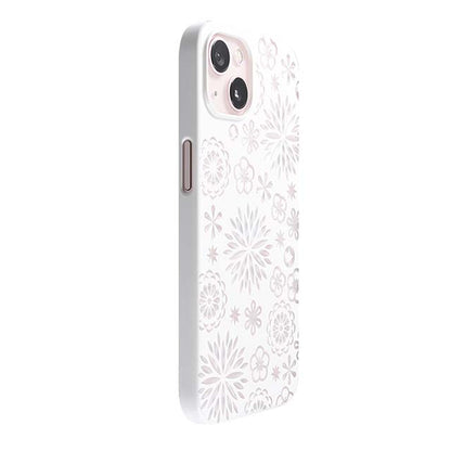 【Web限定】Air Jacket "kiriko" for iPhone 13 花 (ピュアホワイト)