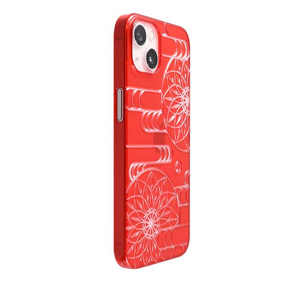 【Web限定】Air Jacket "kiriko" for iPhone 13 エ霞に鞠 (紅)