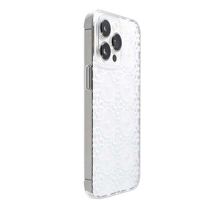 【Web限定】Air Jacket "kiriko" for iPhone 13 Pro 七宝に花十字 (クリア)