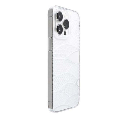 【Web限定】Air Jacket "kiriko" for iPhone 13 Pro 千代柄（扇） (クリア)