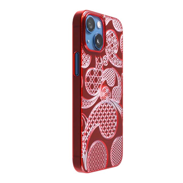 【Web限定】Air Jacket "kiriko" for iPhone 13 mini 三つ巴 (紅)