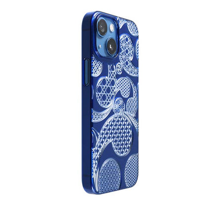 【Web限定】Air Jacket "kiriko" for iPhone 13 mini 三つ巴 (瑠璃)