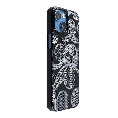 【Web限定】Air Jacket "kiriko" for iPhone 13 mini 三つ巴 (ピアノブラック)