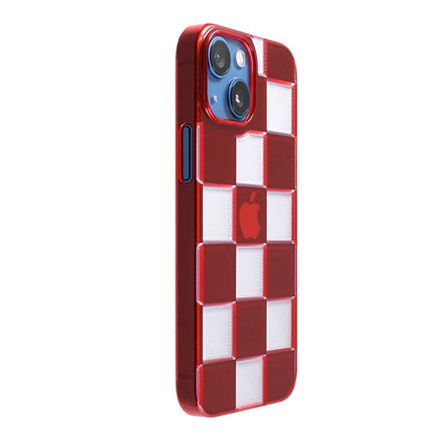 【Web限定】Air Jacket "kiriko" for iPhone 13 mini 市松 (紅)