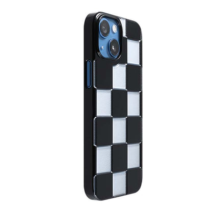 【Web限定】Air Jacket "kiriko" for iPhone 13 mini 市松 (ピアノブラック)