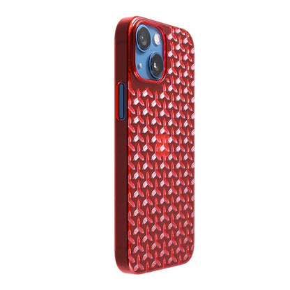 【Web限定】Air Jacket "kiriko" for iPhone 13 mini 毘沙門亀甲 (紅)