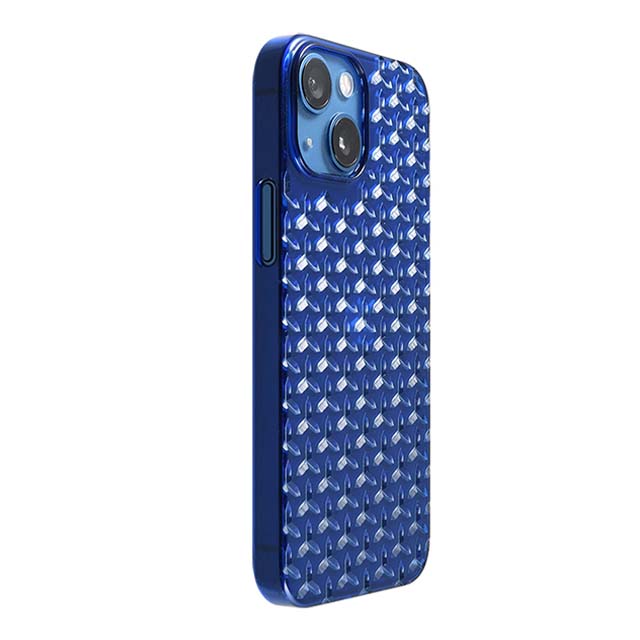 【Web限定】Air Jacket "kiriko" for iPhone 13 mini 毘沙門亀甲 (瑠璃)