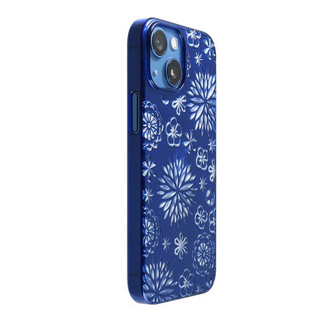 【Web限定】Air Jacket "kiriko" for iPhone 13 mini 花 (瑠璃)