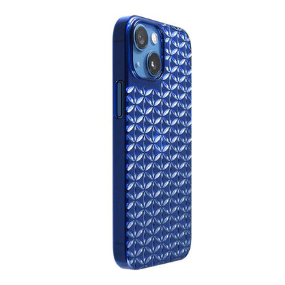 【Web限定】Air Jacket "kiriko" for iPhone 13 mini 麻の葉つなぎ (瑠璃)