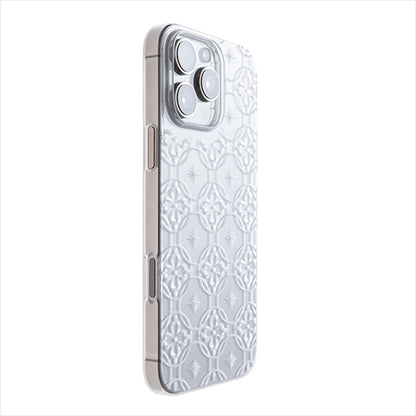 【Web限定】Air Jacket "kiriko" for iPhone 16 Pro Max 七宝に花十字(クリア)