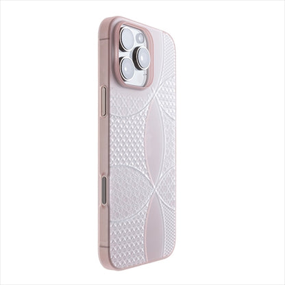 【Web限定】Air Jacket "kiriko" for iPhone 16 Pro Max 千代柄（七宝）(クリアピンク)