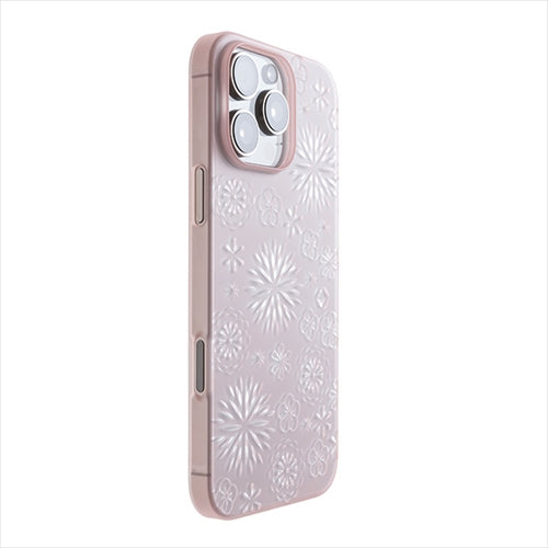 【Web限定】Air Jacket "kiriko" for iPhone 16 Pro Max 花(クリアピンク)