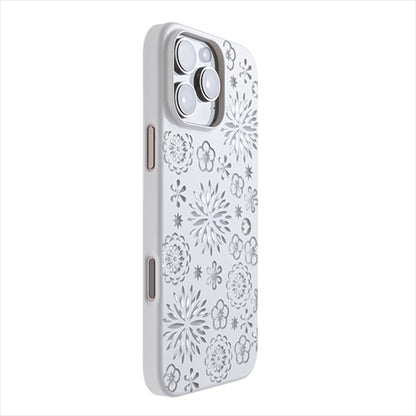 【Web限定】Air Jacket "kiriko" for iPhone 16 Pro Max 花(ピュアホワイト)