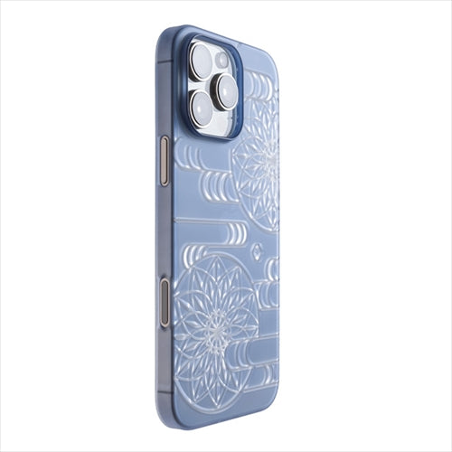 【Web限定】Air Jacket "kiriko" for iPhone 16 Pro Max エ霞に鞠(クリアネイビー)