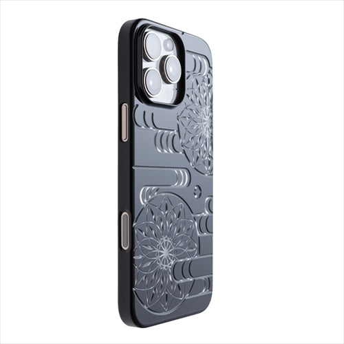 【Web限定】Air Jacket "kiriko" for iPhone 16 Pro Max エ霞に鞠(ピアノブラック)