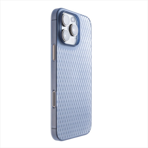 【Web限定】Air Jacket "kiriko" for iPhone 16 Pro Max 米つなぎ(クリアネイビー)