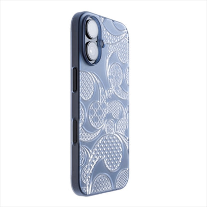 【Web限定】Air Jacket "kiriko" for iPhone 16 三つ巴(クリアネイビー)