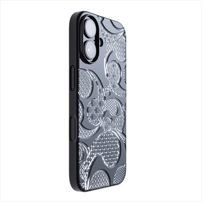 【Web限定】Air Jacket "kiriko" for iPhone 16 三つ巴(ピアノブラック)