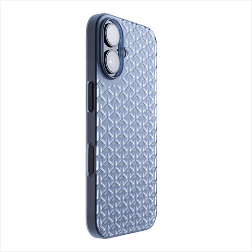 【Web限定】Air Jacket "kiriko" for iPhone 16 毘沙門亀甲(クリアネイビー)