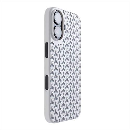 【Web限定】Air Jacket "kiriko" for iPhone 16 毘沙門亀甲(ピュアホワイト)