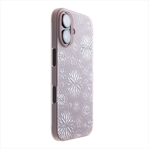 【Web限定】Air Jacket "kiriko" for iPhone 16 花(クリアピンク)