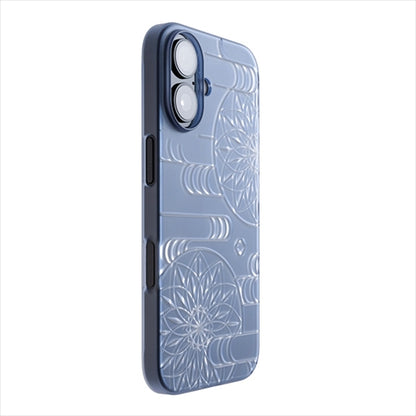 【Web限定】Air Jacket "kiriko" for iPhone 16 エ霞に鞠(クリアネイビー)