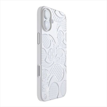 【Web限定】Air Jacket "kiriko" for iPhone 16 Plus 三つ巴(ピュアホワイト)